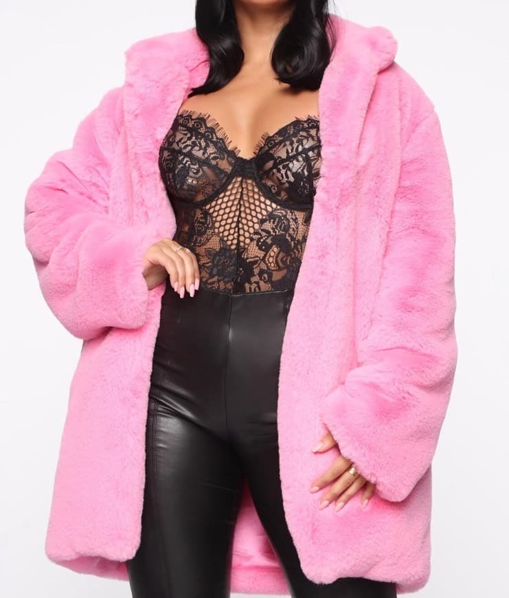 Moda Pink faux-fur