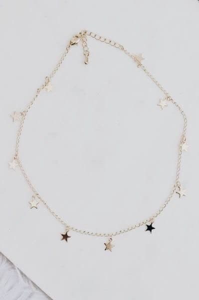 Fashion Colar com estrelinhas 