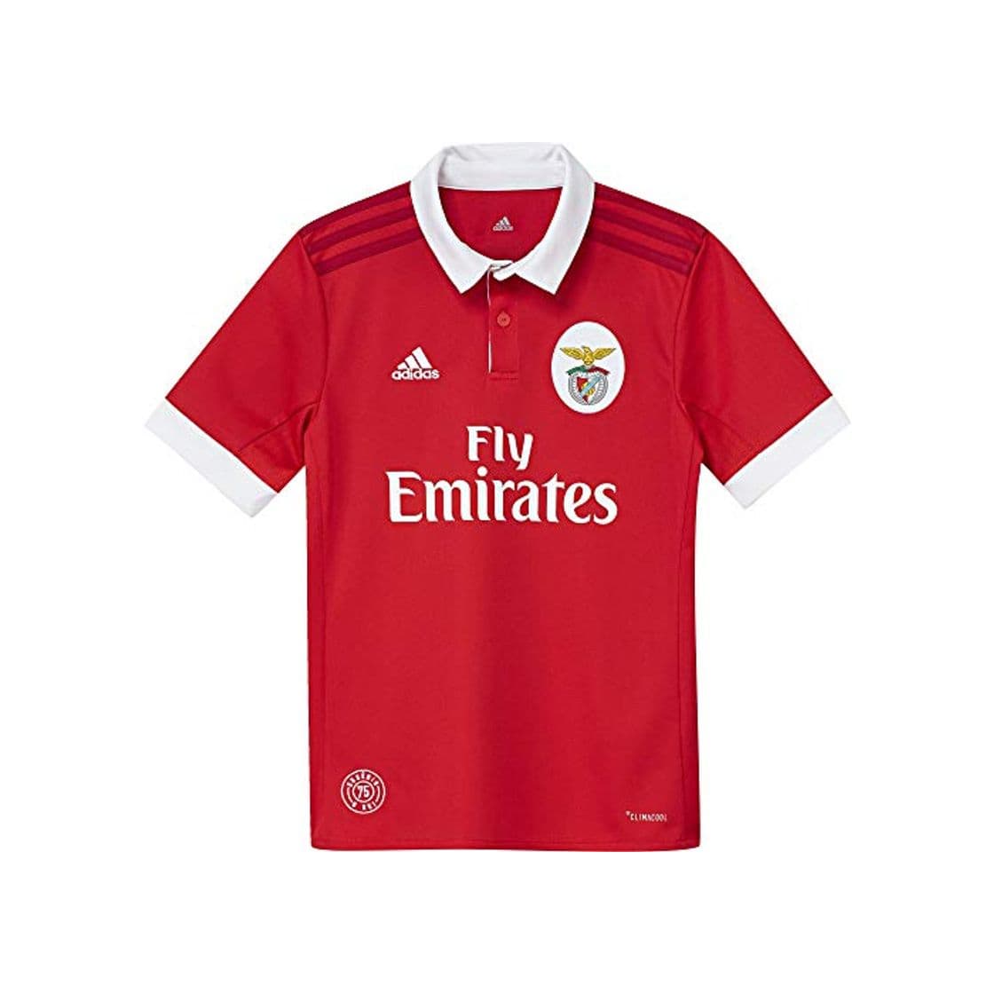 Product adidas SLB H JSY Y Camiseta 1ª Equipación Benfica 2017-2018, niños, Rojo