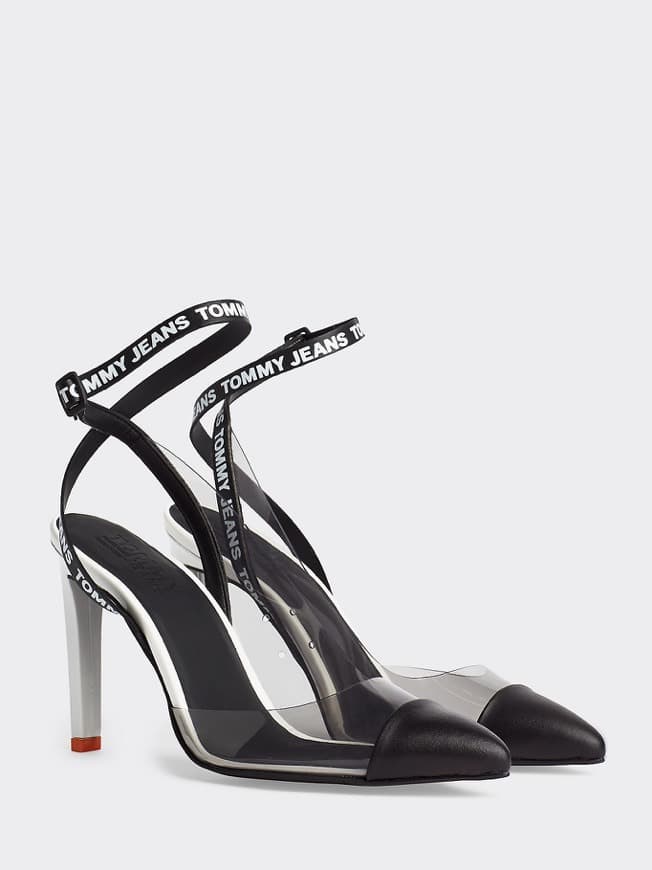 Producto TOMMY JEANS TRANSPARENT LOGO STRAP PUMPS HEELS