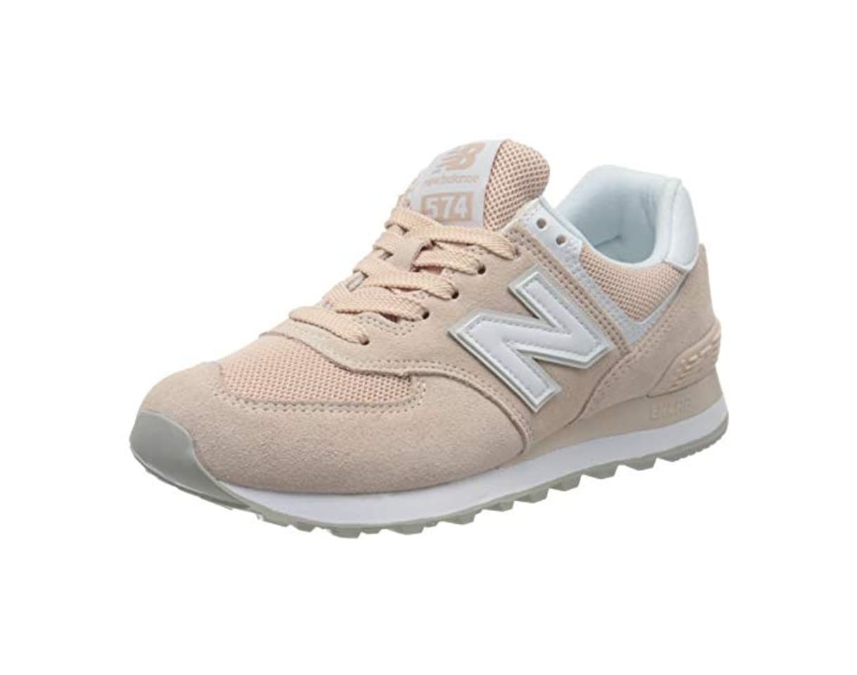 Fashion New Balance 574, Zapatillas Clásicas para Mujer, Rosa