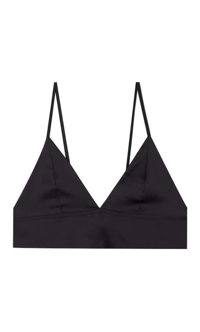 Moda Bralette acetinado