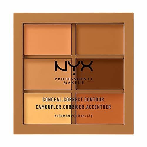 Belleza NYX Professional Makeup Paleta de correctores y contouring Conceal, Correct, Contour Palette,