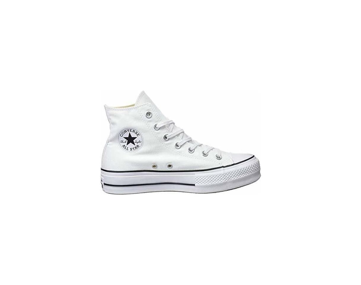 Product Converse Chuck Taylor CTAS Lift Hi, Zapatillas para Mujer, Blanco