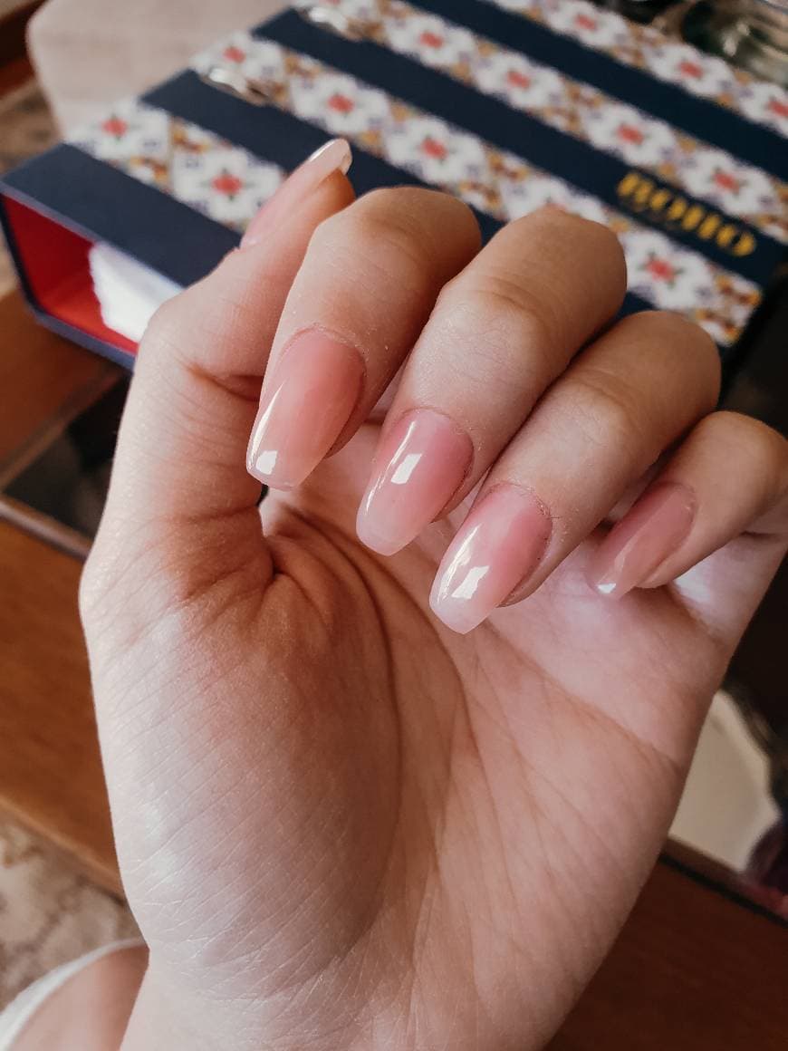 Moda Unhas com extensão, baby pink