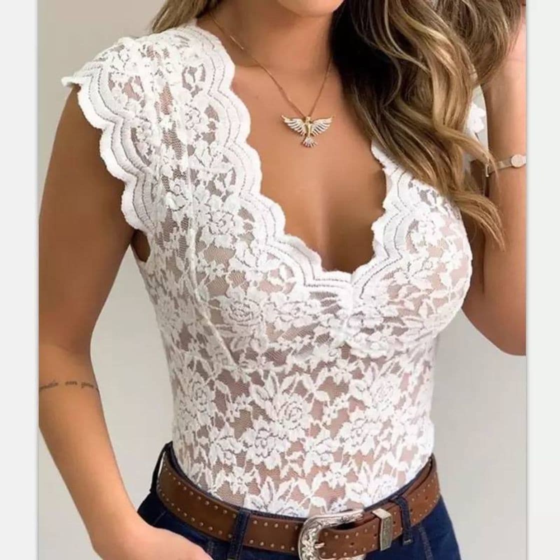 Producto Top renda branco 🕊️