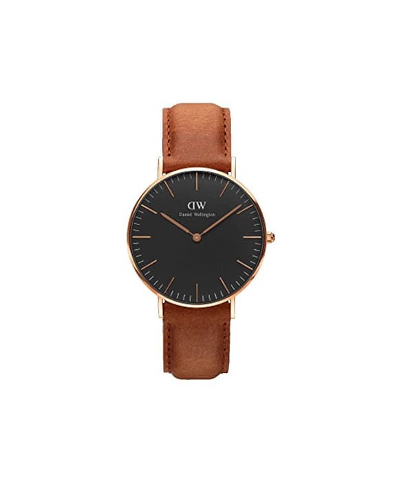 Moda Daniel Wellington - Reloj Mujer 36 mm Daniel Wellington Classic Black Durham Rose Gold dw00100138