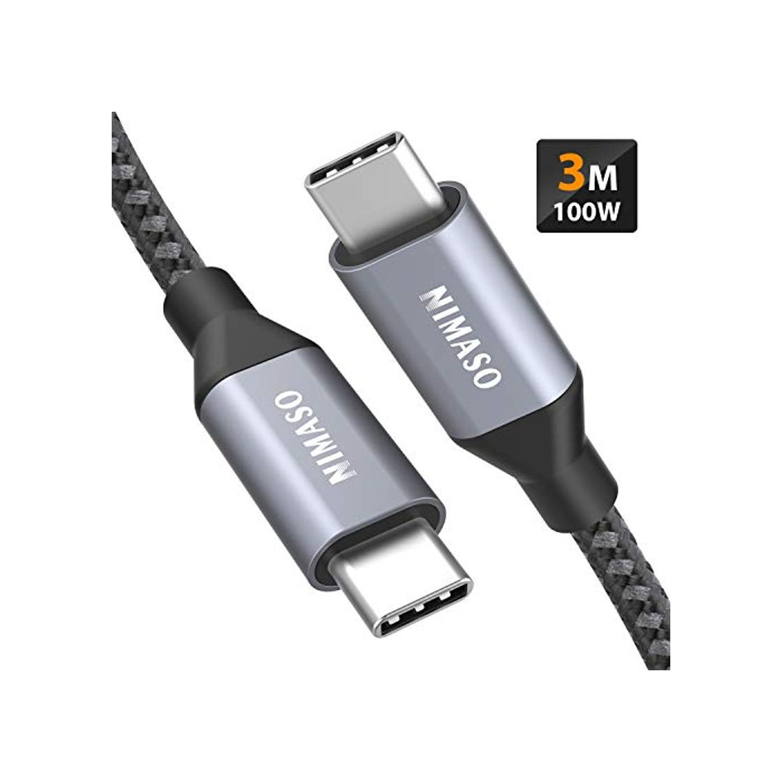 Product Nimaso USB C a USB C Cable 3M,Cable Tipo C de Carga