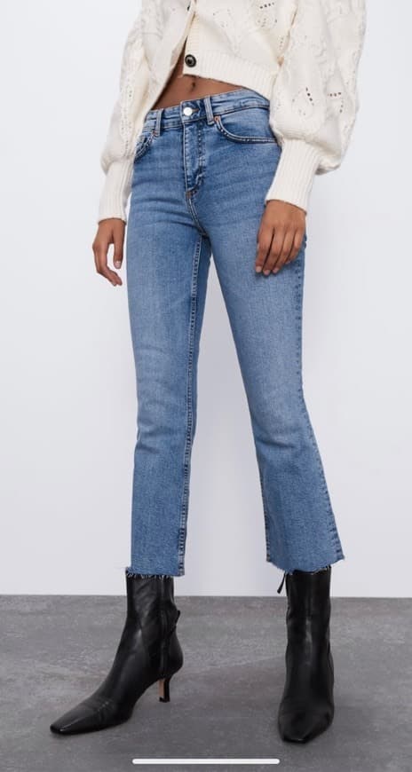 Fashion Jeans mid rise cropped flare