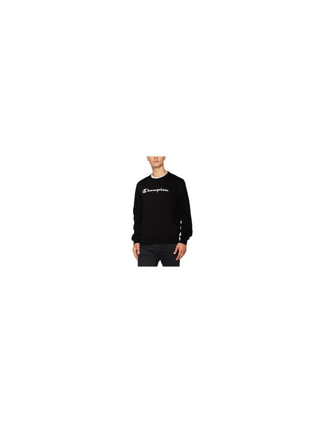 Fashion Champion Classic Logo para Hombre Sudadera, Negro