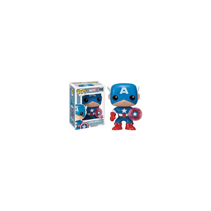 Game Funko- Pop Marvel: Endgame-Captain America w/BrokenShield & Mjolnir Capt A w/BrokenShield&Mjolnir Colctib