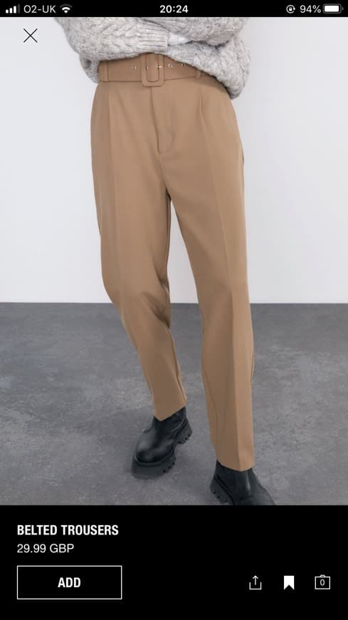 Fashion Belted trousers