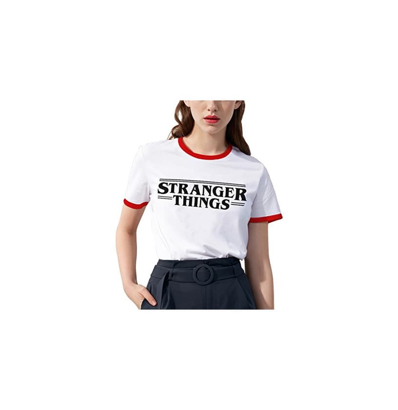 Fashion Shirt Ringer Tee Stranger Things Camiseta Mejores Amigas Best Friend Impresión T-Shirt