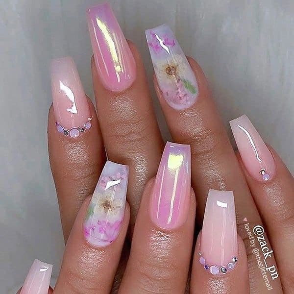 Fashion Milk Bath Nails