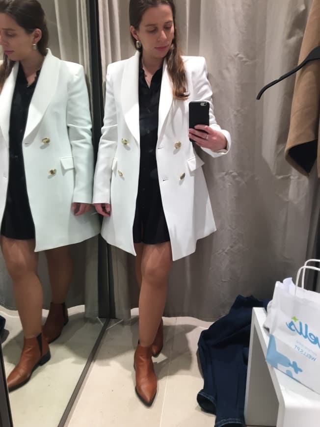 Fashion Blazer Branco Zara, 49,99€ 