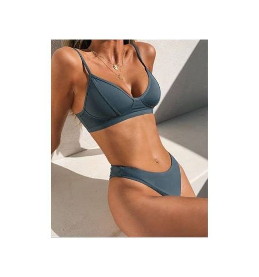 Product Blue High Cut Bikini Set