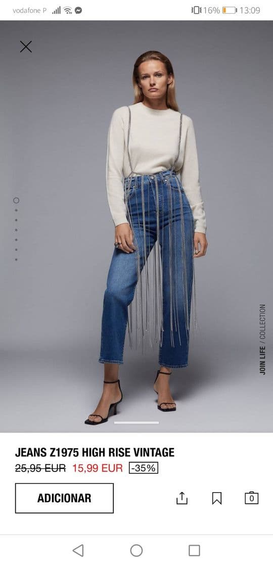 Fashion Z1975 HIGH-RISE VINTAGE JEANS