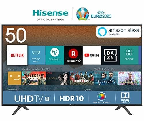 Electrónica Hisense H50BE7000 - Smart TV 50' 4K Ultra HD con Alexa Integrada