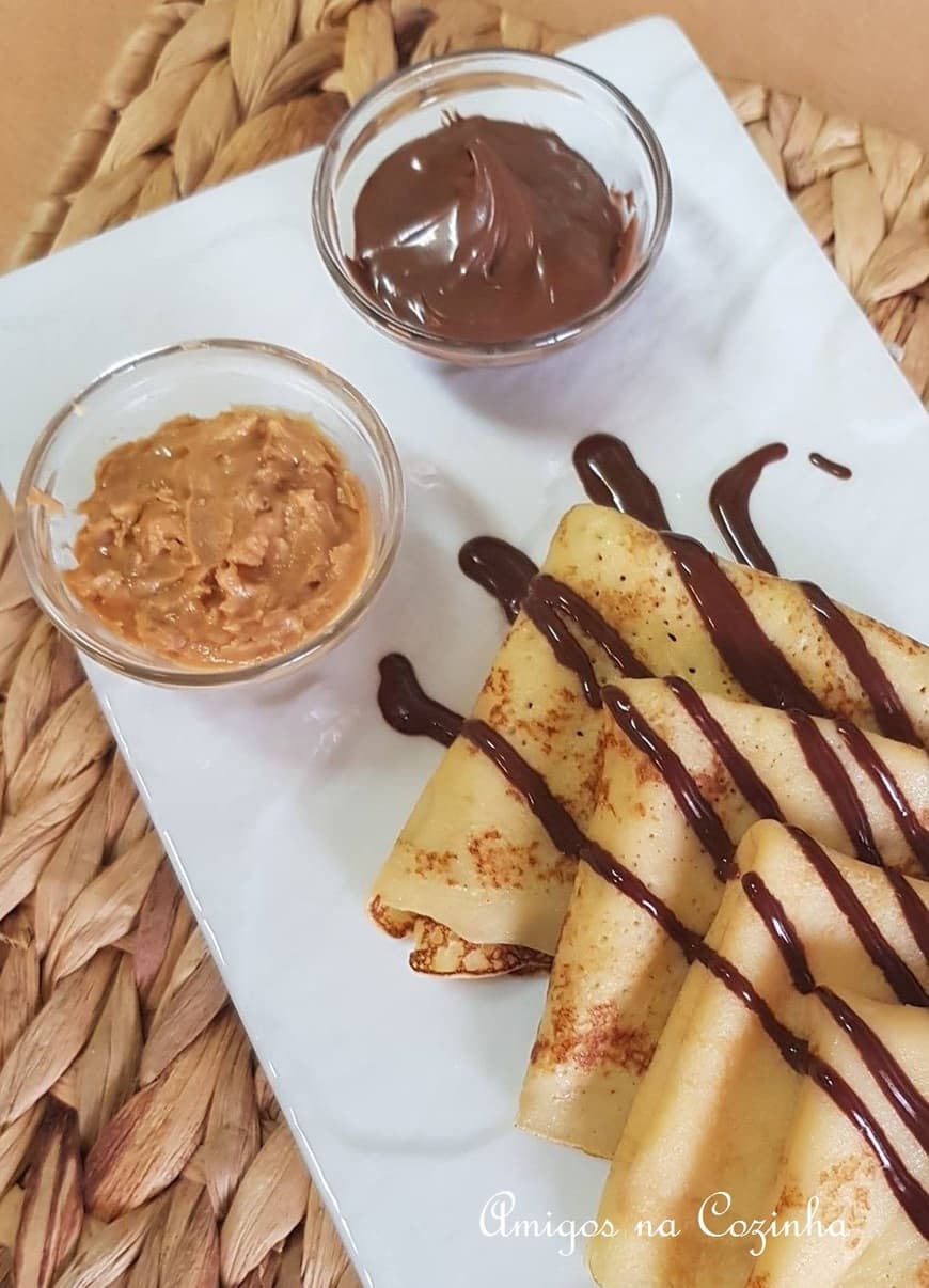 Fashion Crepe de nutella e manteiga de amendoim