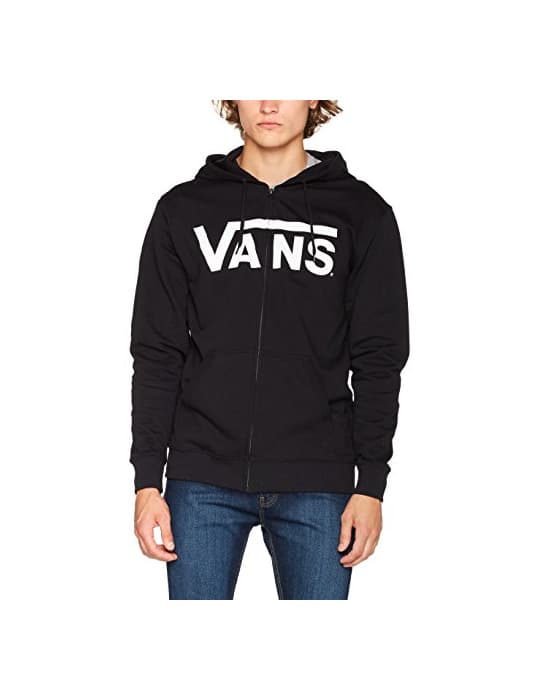 Moda Vans Herren Classic Zip Hoodie Kapuzenpullover, Schwarz