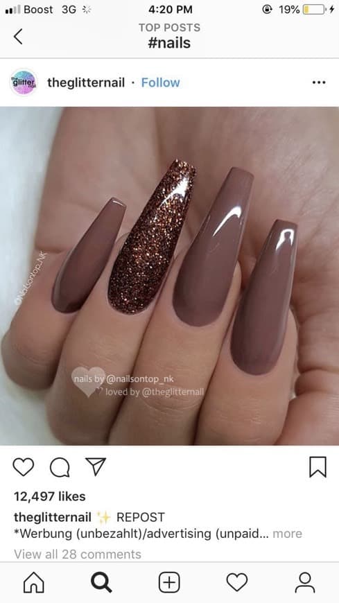 Fashion Brown nails