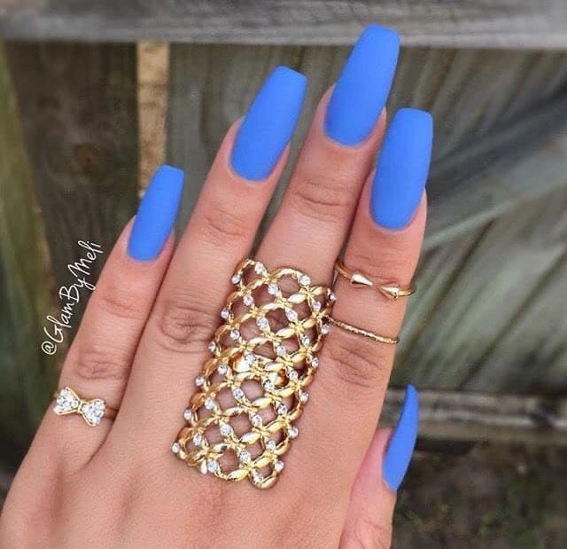 Fashion Blue nails 