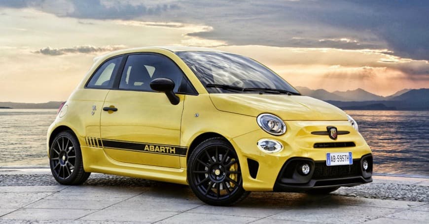 Moda Fiat 500 abarth amarelo 