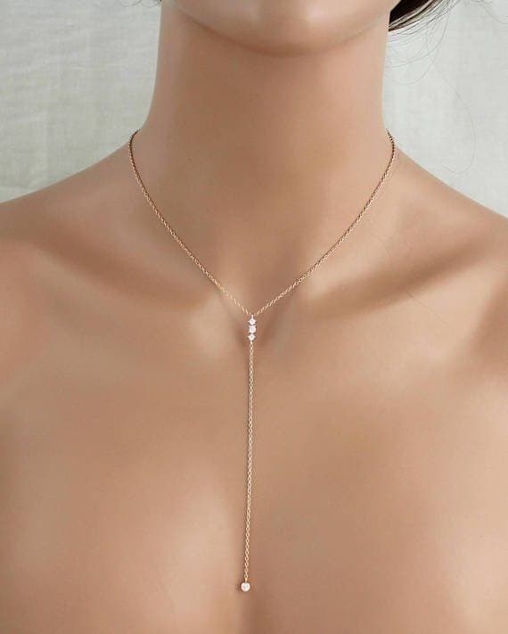 Product simple elegant long necklace 