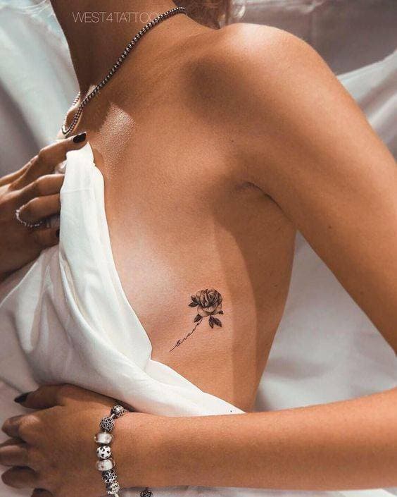 Moda Tatuagem-Rosa