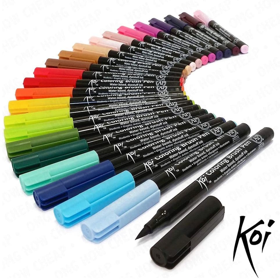 Electronic Sakura KOI Coloring Brush Set 6 - Pack de 6 rotuladores