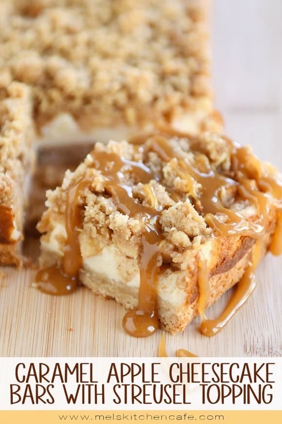 Moda Caramel Apple Cheesecake Bars