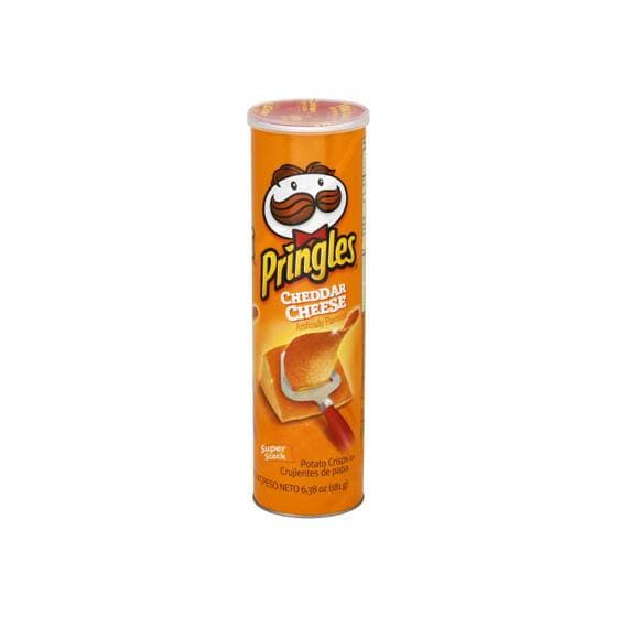 Product Pringles com sabor a queijo cheddar