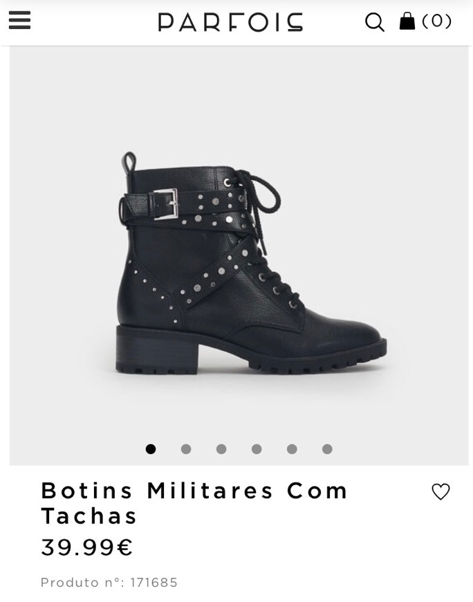 Producto Botas Militares Parfois 