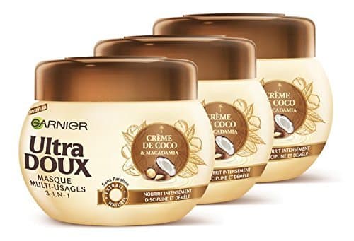 Producto Garnier Ultra Doux máscara de leche de coco Macadamia 300 ml –  – Juego de 3