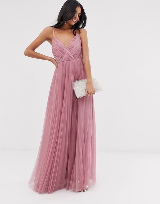 Product Rose Tulle Maxi Dress