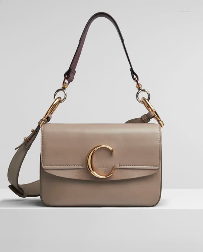 Fashion small chloé “c” double carry bag