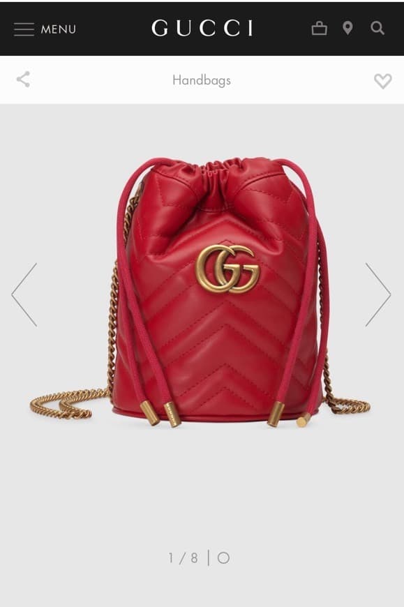 Fashion GG Marmont mini bucket bag