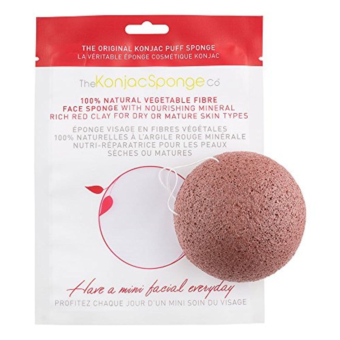 Lugar The Konjac Sponge Co Facial Puff Red Clay – Esponja Konjac Facial