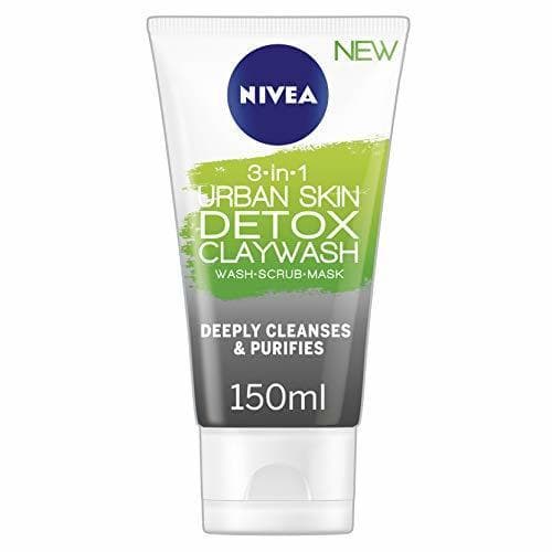 Belleza NIVEA Urban Detox - Máscara facial de arcilla con extracto de arroz