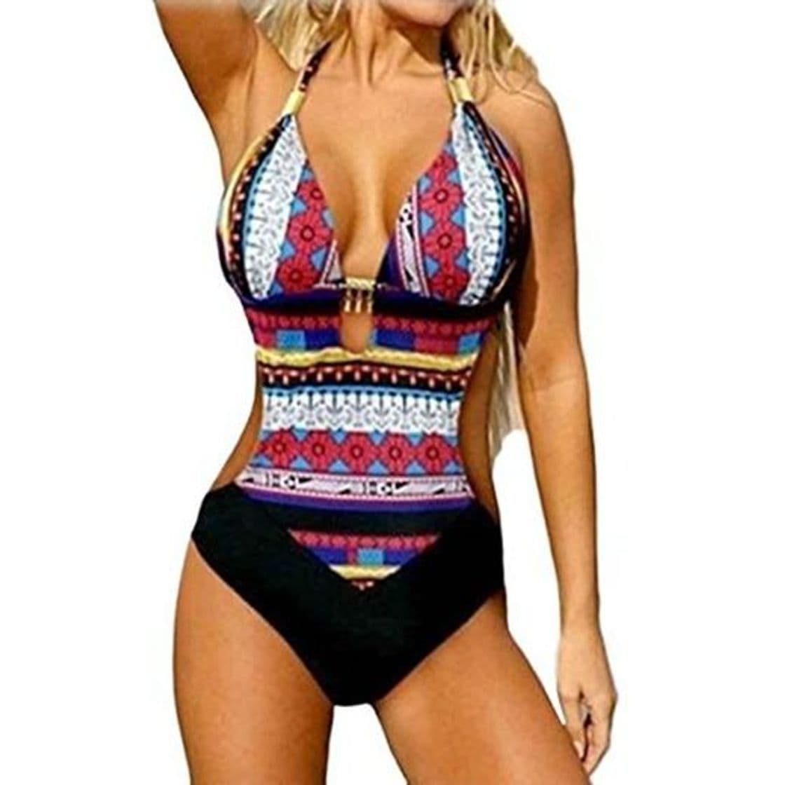 Product Fannyfuny_Bikinis Mujer Bañadores de Mujer Trikinis Mujer Bañadores Mujer Sexy 2019 Bikini Mujer Cintura Alta Push up Traje de Baño de Dos Piezas Conjunto de Partes Inferiores Delgadas