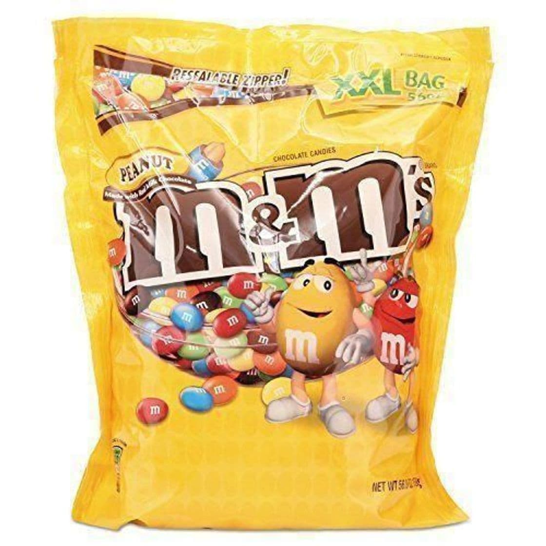 Lugar M & M 's – Leche recubierto de chocolate candy W/Centro de cacahuete