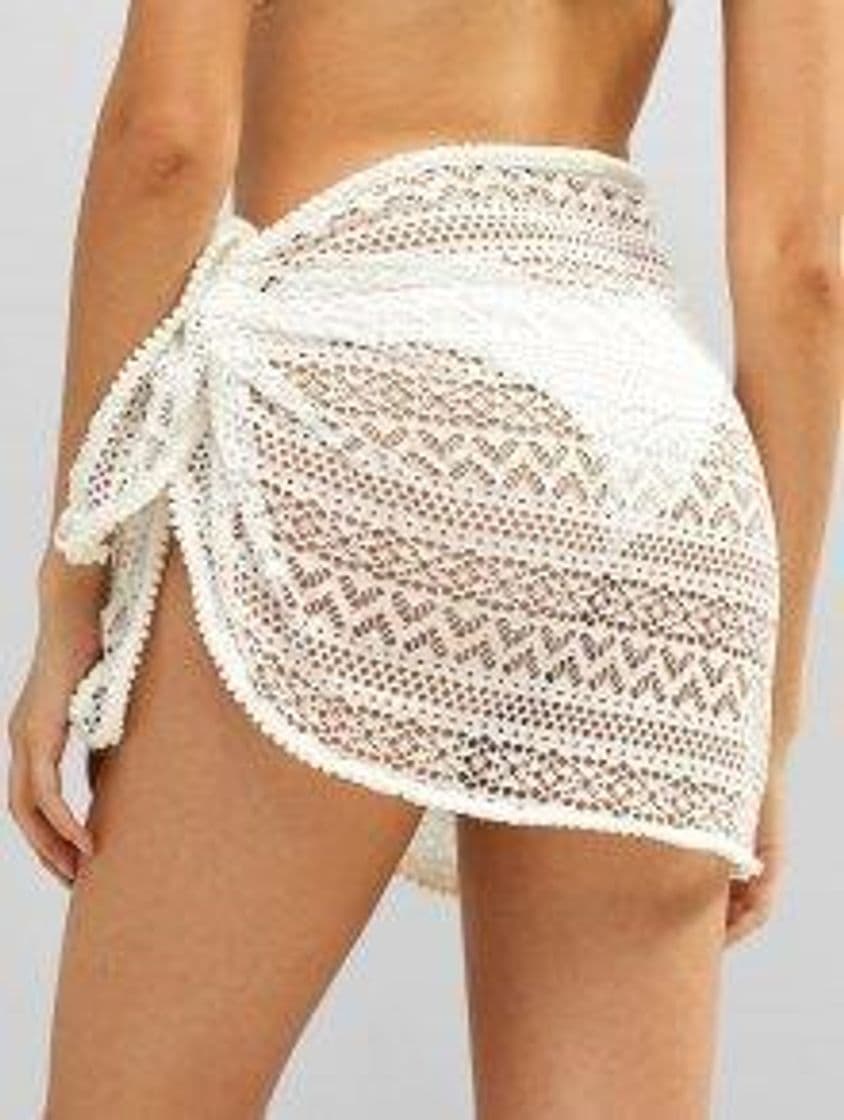 Product Bobble Trim Lace Sarong