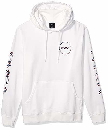 Fashion RVCA Men's Logo Pack Pullover Hooded Sweatshirt