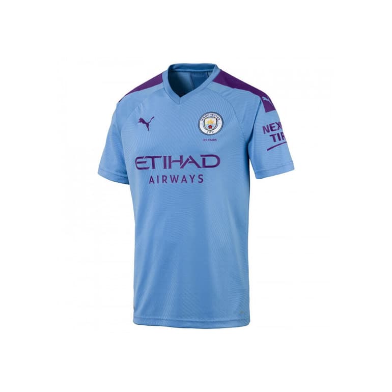 Fitness Puma Men's MCFC HOME Shirt Replica SS with Sponsor Logo Jersey