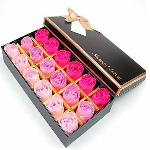 Producto Itian 18pcs Rose Jabón Flor en Caja de Regalo, Fascinante Ramo de