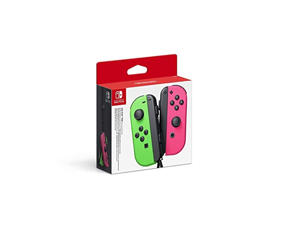 Electrónica Nintendo - Set De Dos Mandos Joy-Con, Color Verde Neón / Rosa