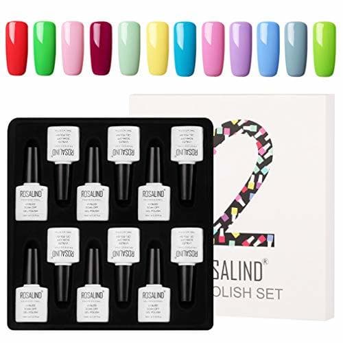 Producto ROSALIND Kit de esmalte de uñas en gel Kit Soak Off Barniz