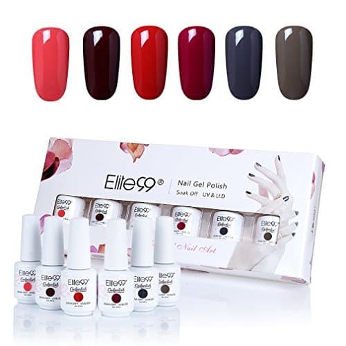 Belleza Elite99 6PCS Kit de Esmalte de Uñas de Gel UV LED Color