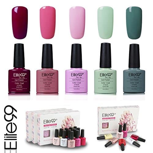 Belleza Elite99 Esmalte de Uñas Semipermanente Uñas de Gel UV LED Kit de