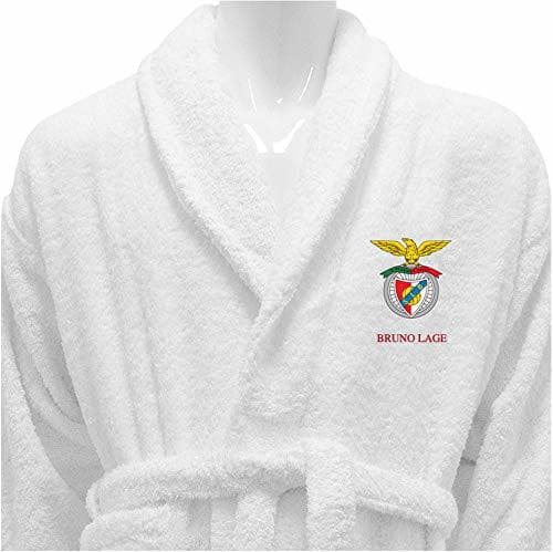 Lugar BGEUROPE Albornoz Blanco Personalizado - Benfica (Size S, Logo